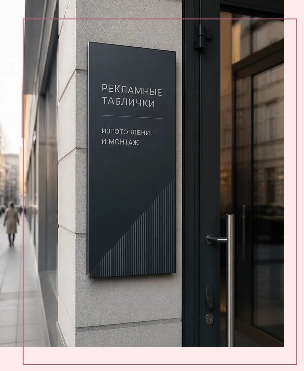 Рекламные таблички в Североморске по цене от 4814 р. | Аванза-Свм
