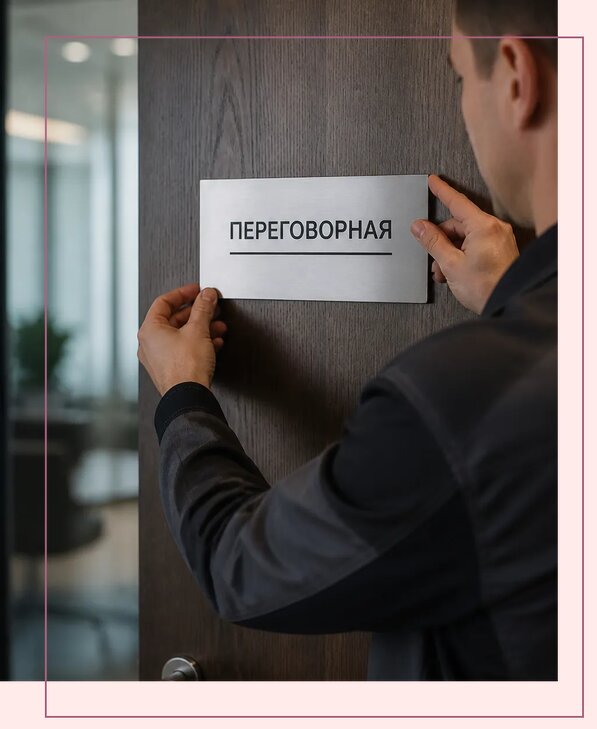 Табличка на дверь с режимом работы в Североморске от 3744 р. | Аванза-Свм