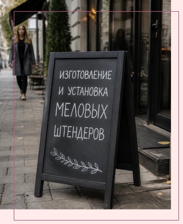 Меловые штендеры в Североморске по цене от 6953 р. | Аванза-Свм